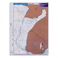 Mapa Tamaño Rivadavia Región Mesopotámica Político por 40 Unidades