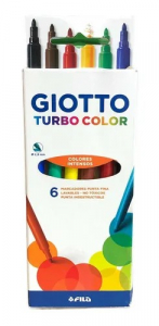 Marcador Giotto Turbo x6un Largos Colores Varios