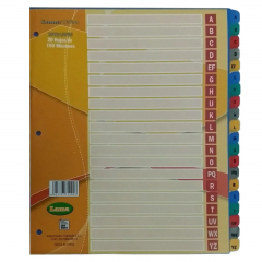 Separador Escolar Mil28 Carta x10 Hojas Colores Surtidos