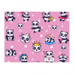 Papel Para Forrar Clover 50x70cm 80gr Panda por 10 Unidades