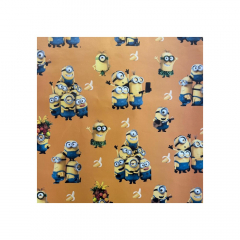 Papel Para Forrar Clover 50X70 80Gr Minions X10 Unidades
