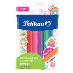 Crayones Pelikan Jumbo Colores Mix por 6 Colores Triangular