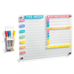 Pizarra Acrilica Olami 30x40 cm + 4 Marcadores de Tiza