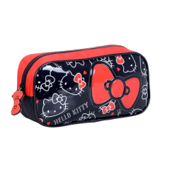 Cartuchera Wabro Hello Kitty Mono Simple Negra