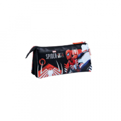 Cartuchera Wabro Spiderman Black & Red Triple Negro