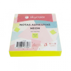 Post It Nota Adhesiva Skycolor 76x76 Fluo x100 Amarillo