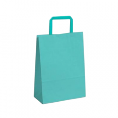 Bolsa Sobre de Papel Acuario Basic Pastel Acqua 14x8x20 cm