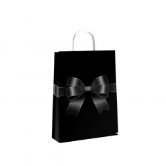 Bolsa Sobre de Papel Lazo de Noche 14x8x20 cm