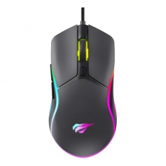 Mouse Gamer Havit Ms1029 Rgb 6 Botones 7200dpi Negro