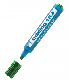 Marcador al Agua Edding 183 Punta Chanfleada Verde