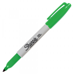 Marcador al Solvente Sharpie Punta Fina Verde