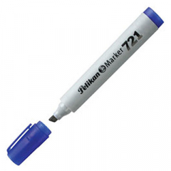 Marcador al Agua Pelikan 721 Punta Chanfleada Azul