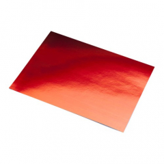 Cartulina Metalizada por 2 Unidades Rojo en Blíster