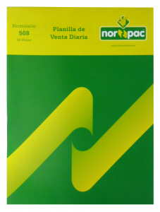 Talonario Norpac 508 Planilla de Venta Diaria