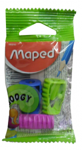 Sacapuntas Maped Boogy Plástico Colores Varios en Blíster por 3 Unidades