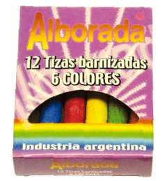 Tiza Alborada Color por 12 Unidades