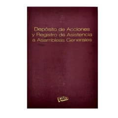 Libros RAB Deposito de Acciones y Registro de Asistencias a Asambleas 1 Mano