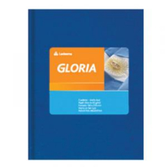 Cuaderno Gloria Tapa Dura Forrado x 84 Hojas Cuadriculado Azul
