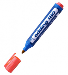 Marcador al Agua Edding 180 Punta Redonda Rojo