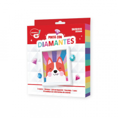 Set De Arte Simball Pintá Con Diamantes - Perro