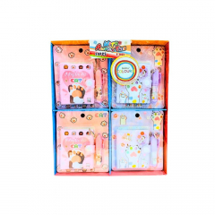 Libreta Colours Mini Huellas Con Bolígrafo