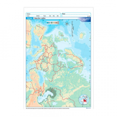 Mapa Tamaño Oficio Rivadavia Europa Físico/Político Blíster por 20 Unidades